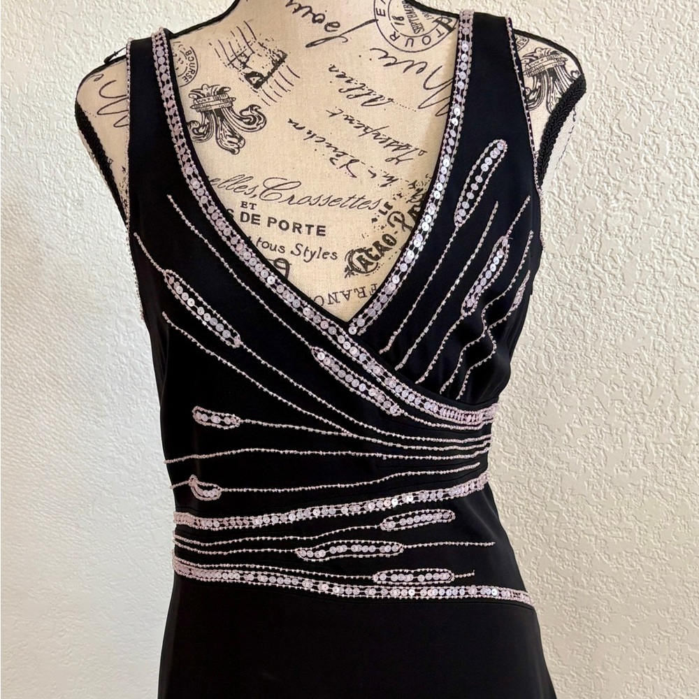 Elegant Nicole Miller Formal - embellished with light pink sequins and beading